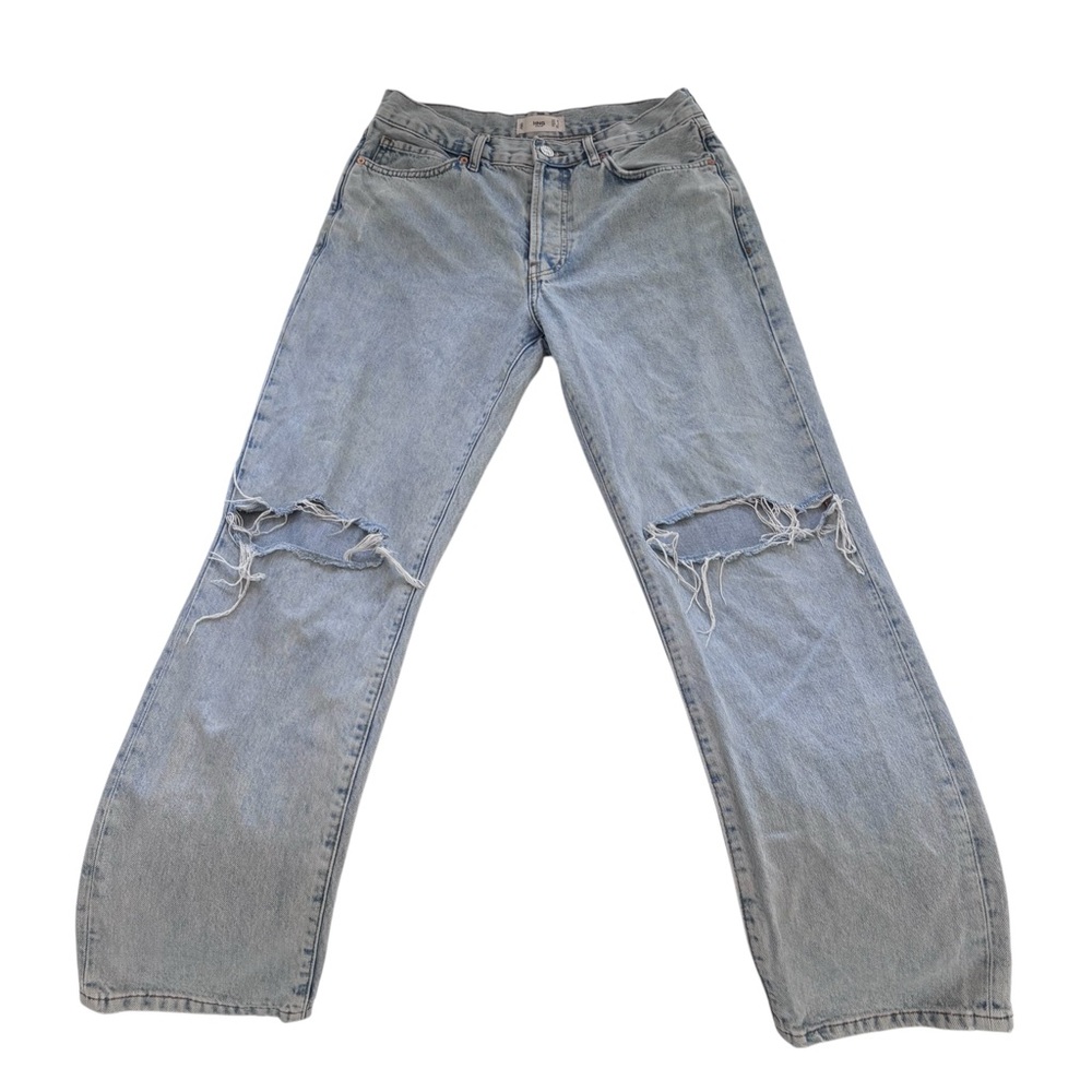 Mango Ripped Blue Jeans